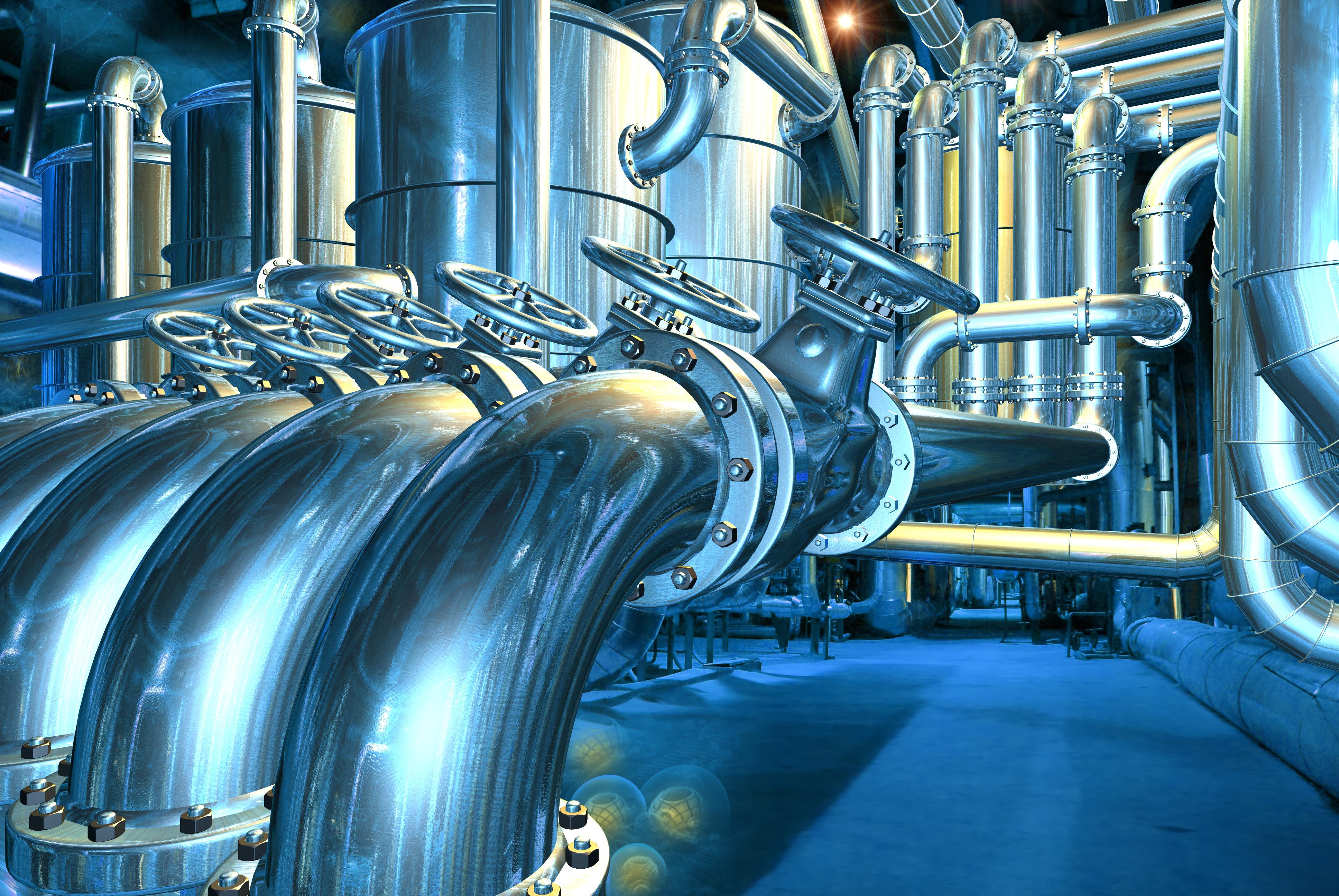 Industrial Valves in an industrial setting
